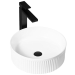 Vannitoa kraanikauss Rea Selina, keraamiline, 36 cm x 36 cm x 12 cm, valge v.