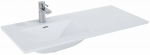 Vannitoa kraanikauss Elita Skappa 145935, keraamiline, 101 cm x 46.6 cm x 1.8 cm, valge v.