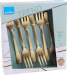 Dessertkahvel Amefa Austin 1410, roostevaba teras, kuldne v., 6 tk