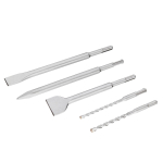Puuri- ja peitlikomplekt Stanley STA54400-XJ, betoon/plaadid/m&uuml;&uuml;ritis, keermega, sds plus, 6 mm x 16 cm