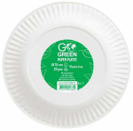 &Uuml;hekordne taldrik Go Green Kraft, &Oslash; 15 cm, 20 tk