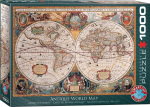 Pusle Eurographics Antique World Map, 48.9 cm x 67.3 cm, 1000 tk, mitmev&auml;rviline