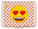 Konteiner toidu jaoks Keeeper Carla Emoji Hearts, 1 l, 17 cm x 13 cm, roosa v.