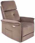 Allalastava seljatoega tugitoolid Leisure Furniture Semir, mokka brown v., 90 cm x 80 cm x 108 cm