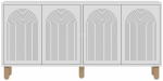 Konsoollaud Kalune Design Doresta, valge v., 36 cm x 150 cm x 73 cm