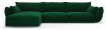 Nurgadiivan Cosmopolitan Design Matera, roheline v., vasak, 171 x 308 cm x 85 cm