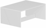 Kohvilaud Kalune Design Lenna, valge v., 90 cm x 60 cm x 41.4 cm