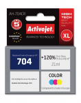 Tindiprinteri kassett ActiveJet Premium AH-704CR, sinine v./punane v./kollane v., 21 ml