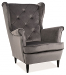 Tugitool Scandinavian Lady Velvet, hall v., 75 cm x 85 cm x 101 cm