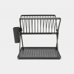 N&otilde;udekuivatusrest Brabantia Foldable Dish Drying Rack, 33 cm x 37 cm x 31.5 cm, plastik/roostevaba teras, hall v.