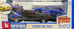 Auto vedaja Bburago Street Fire Flatbed Tow Truch GXP-777301, 1:43, sinine v./must v.