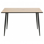 Laud Wilma, must v./puidu v., 120 cm x 80 cm x 75 cm