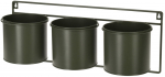 R&otilde;dukast Metal Tripple Pot THK-079668, metall, 46 cm x 18.2 cm, roheline