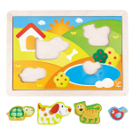 Puidust pusle Hape Sunny Valley E1601A, 17.8 cm x 29.4 cm, mitmev&auml;rviline