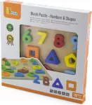 Sorteerimism&auml;ng VIGA Block Puzzle Numbers & Shapes, mitmev&auml;rviline