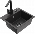 K&ouml;&ouml;givalamu Mexen Milo 6505-76-670300-70-B, graniit, 43.5 cm x 41 cm x 17.1 cm, must