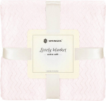 Pleed Springos Lovely Blankets Extra Soft, heleroosa, 130 cm x 180 cm