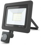 Prožektor liikumisanduriga, seinakinnitus Forever Proxim II RTV003613, 20 W, 1600 lm, 6000 &deg;K, IP66, must v.