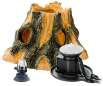 Akvaariumi dekoratsioon Ferplast Kit Box Stump Show, must/puidu, 14.5 cm