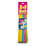 Lapp, universaalne Vileda VILE14723, mitmev&auml;rviline, pol&uuml;ester/mikrokiud/viskoos, 4 tk