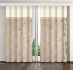 &Ouml;&ouml;kardin ZMT-011, kreemjasvalge/&scaron;ampanja v./beež v., 140 cm x 250 cm