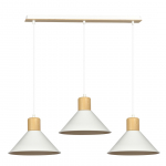 Valgusti rippuv Emibig Rowen 3, E27, 3 x 15 W, valge v.