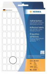 Kleebis Herma, 1.6 cm x 1 cm, valge v.