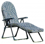 &Otilde;ue lamamistool Patio Modena Oval, kollane v./roheline v./hall v., 142 cm x 59 cm x 105 cm