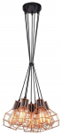 Valgusti rippuv AZzardo Carron 7, E27, 7 x 60 W, vask v.