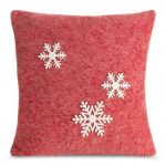 J&otilde;ulu dekoratiivne padjakate, valge/punane, 40 cm x 40 cm