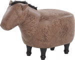 Tumba Beliani Horse, pruun v., 64 cm x 33 cm x 50 cm