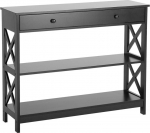 Konsoollaud Beliani Montgomery, must v., 100 cm x 30 cm x 80 cm