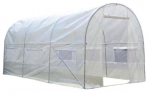 Akendega kaarjas kasvuhoone, pol&uuml;vin&uuml;&uuml;lkloriid (pvc), 3 x 2 m
