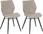 Toolide komplekt Beliani Lisle, matt, beež v., 56 cm x 44 cm x 86 cm, 2 tk