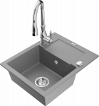 K&ouml;&ouml;givalamu koos kraaniga Mexen Enzo, vaik/graniit, 57.6 cm x 46.5 cm x 17.4 cm, hall