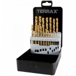 Metallist puurikomplekt Ruko Terrax, metall/alumiinium/malmist, hss-g tin, silindriline, 1 mm