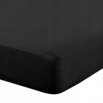 Voodilina Basic, must v., 140 x 200 cm, kummiga