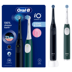 Elektriline hambahari, komplekt Oral-B iOS2d.2ZZ9.0 iO2 Duo Night Black and Green Forest, must v./roheline v.