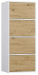 Kummut Alma, valge v./artisan oak, 119.5 cm x 40 cm x 48.5 cm