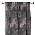 P&auml;evakardin Splendid Hortense GF-HORTET-140/260-CZ, must v./mitmev&auml;rviline, 140 cm x 260 cm