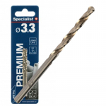 Metallist puur Specialist+ Premium, puit/metall/plast, silindriline, 3.3 mm x 6.5 cm