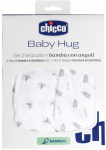Voodilina Chicco Baby Hug Greenery, valge v./roheline v.