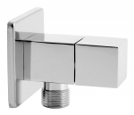 Nurgaventiil Ferro quadro, sulgur, g1/2", 1/2"