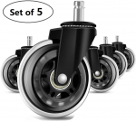 Rattakomplekt Happygame, 11.8 cm, &Oslash; 7.5 cm, must v., 5 tk