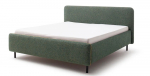 Voodi kahekohaline Primo, 180 x 200 cm, tumeroheline v., ilma madratsita, p&otilde;hjalippidega