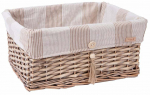 Korv Home4you Willi Stripe 61042, puuvill/paju, 42 cm x 32 cm, pruunikas v.