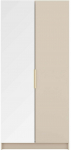 Riidekapp Mirtillo With Mirror, ka&scaron;miir v., 60 cm x 100 cm x 216 cm, peegliga, 2 tk