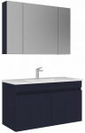 Vannitoa m&ouml;&ouml;bli komplekt Kalune Design Tivoli 100-699, matt tumesinine v., 45 cm x 100 cm x 57 cm