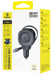 Auto laadija Baseus PrimTrip VR2, 2 x USB Type C, must v., 45 W