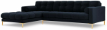 Nurgadiivan Cosmopolitan Design Bali, kuld v./s&uuml;gav merev&auml;esinine v., vasak, 185 x 293 cm x 75 cm